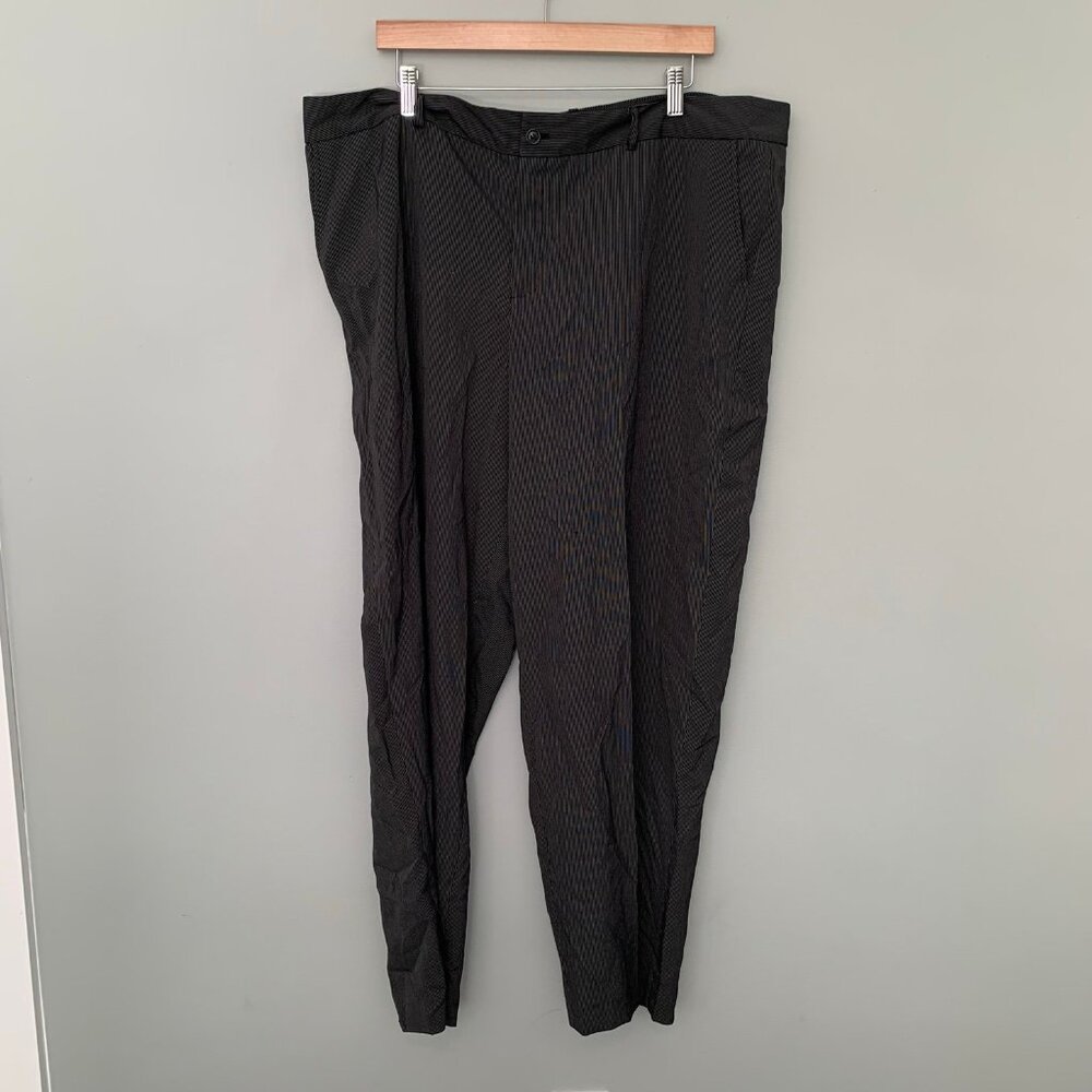 NEW C.J. Banks Dress‎ Pants Women 22W Black Pinstripe Stretch Career Trousers
